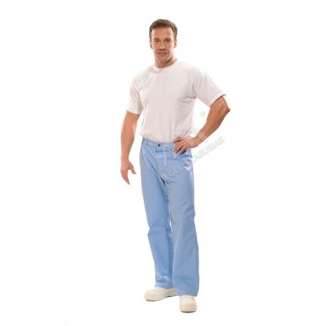 Spodnie męskie do pasa błękitne