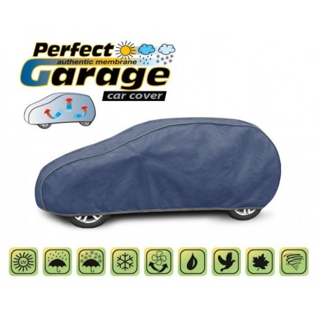 Miekki membranowy pokrowiec ochronny na cały samochód PERFECT GARAGE hatchback, dł. 380-405 cm