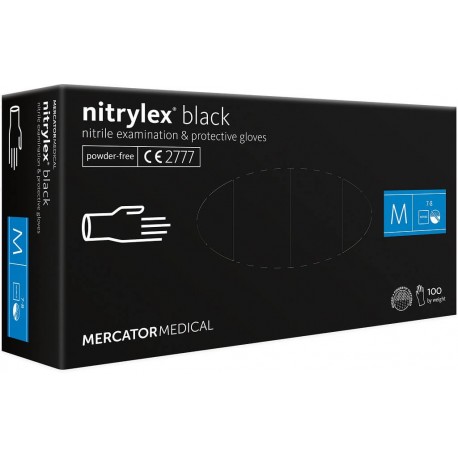Rękawice Nitrylex Black nitrylowe czarne